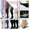 Three Pairs Wide-Calf Compression Socks: Plus Size Knee-High Support for Men & Women, Odor-Resistant Sports Socks