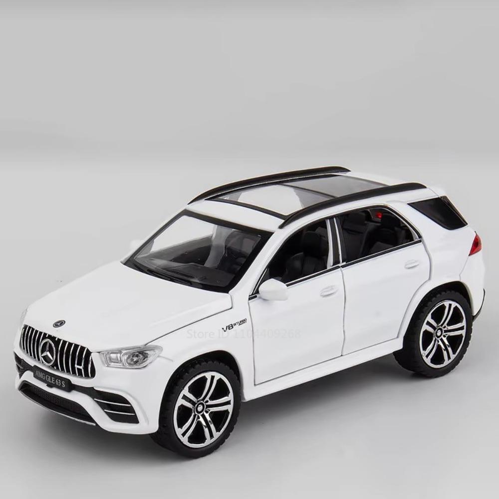 1:32 Scale GLE63S C260L Car Model Toy Metal Diecast Sound Light Pull Back Doors Opened Simulation Toys Boys Ornament Gifts