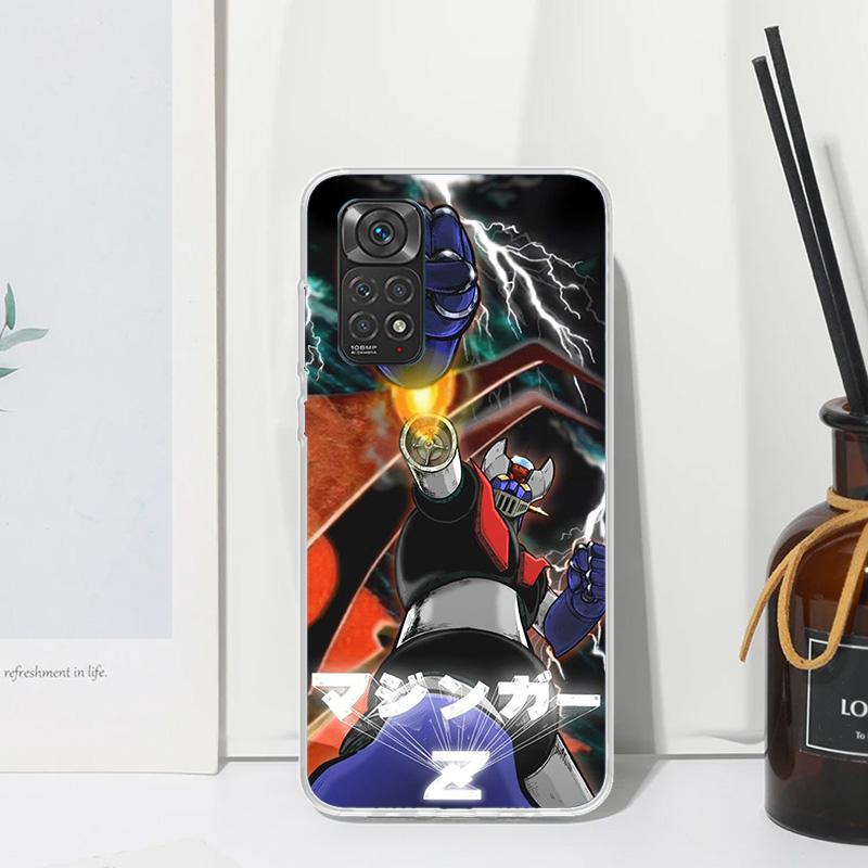 M-Mazinger Z Anime Phone Case For Xiaomi Redmi Note 13 14 12S 11S 10S 12 11E 10 Pro Plus 11T 9S 9 8T 8 7 Art Fundas Back Cover