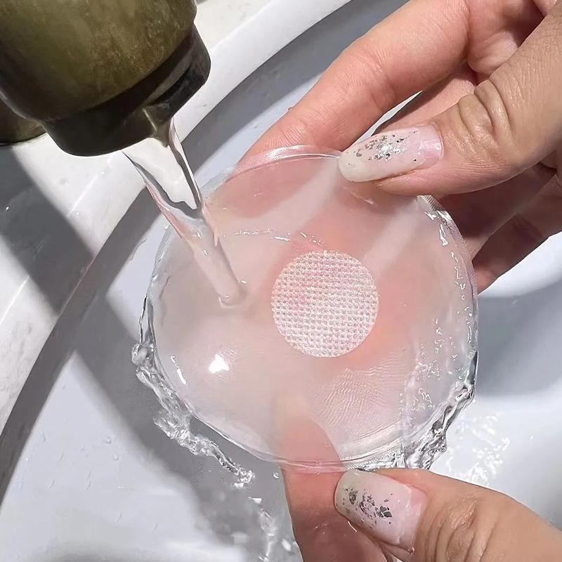 2025 Summer Invisible Silicone Bra Pad Reusable Flower Round Shape Breast Petals Lift Nipple Cover Sticker Washable Intimates