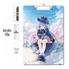 Anime Style Acrylic Clipboard and File Folder with Thickened Writing Pad