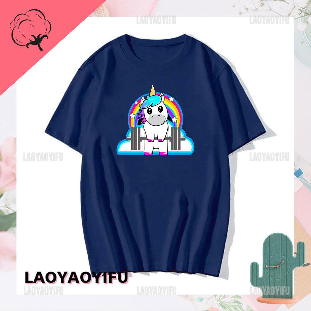 GYM Muscle Training Crossfit Rainbow Horse Tshirt Zombie Deadlift Weightlifting Halloween Fitnes Man Clothes Bodybuilding Tees