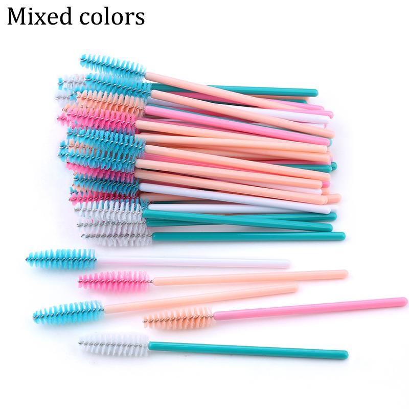 200Pcs Eyelash Extension Disposable Eyelash Brush Mascara Stick Applicator Propeller Eyebrow Makeup Brushes Set Makeup Tools