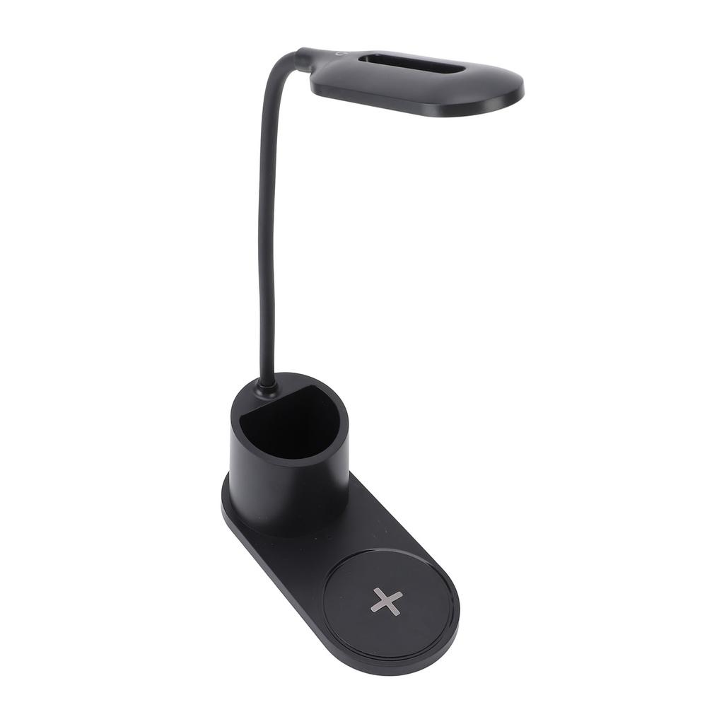 LED Desk Lamp Touch Control Flexible Arm Small Table Light with Wireless   Pen Holder for Dorm Bedroom