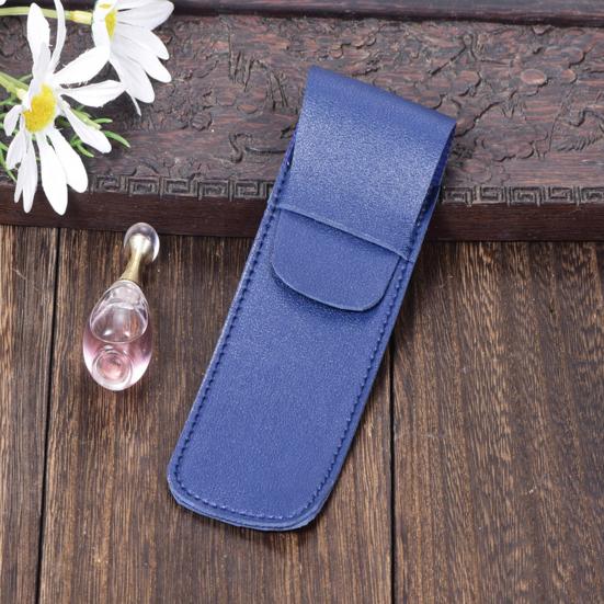 Faux Leather Pen 3 Pens Protective Pouch Holds Pen Case Travel Pencil Case Pocket Pen Protector