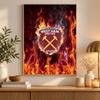 West Ham United Fußball Diamond Painting Kit 5D Vollbohrer DIY Diamantmosaik Wandkunst Heimdekoration