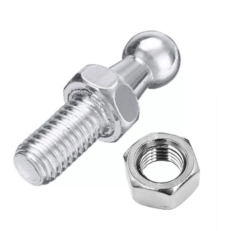 Universeller Gasfeder-Kugelkopf-Befestigungsbolzen Gasdruckfeder-Stützstrebe Fitting Kugelbolzen mit Befestigungsmutter