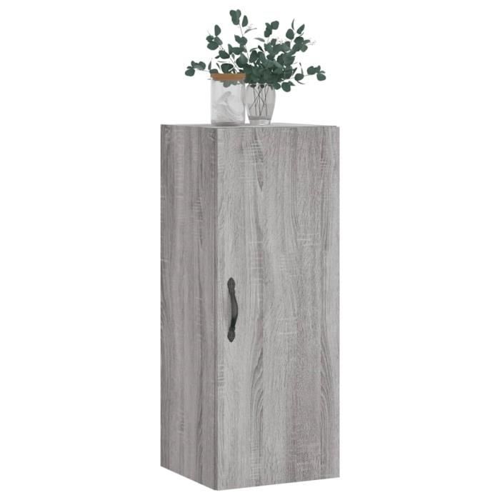 VidaXL Armoire murale sonoma gris 34,5x34x90 cm bois d'ingénierie 835000