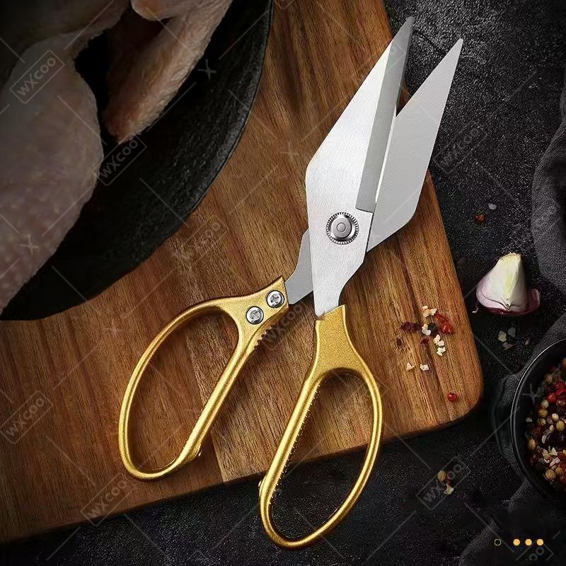 Stainless Steel Kitchen Scissors Professional Poultry Shears for Bone Meat Chicken Vegetables Scissors Multipurpose BBQ Scissors