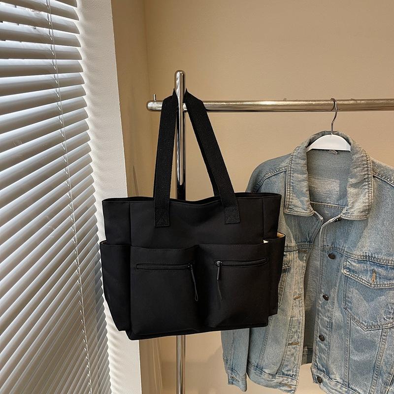 Simple casual foreign style tote bag large capacity personalized trend underarm bag spring fashion niche design shoulder bag