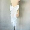 1 Stück Damen Brautkleid Gürtel Große Satin Schleife Knoten Accessoire Elegant Abnehmbar Satin Tüll Hochzeitskleid Dekoration