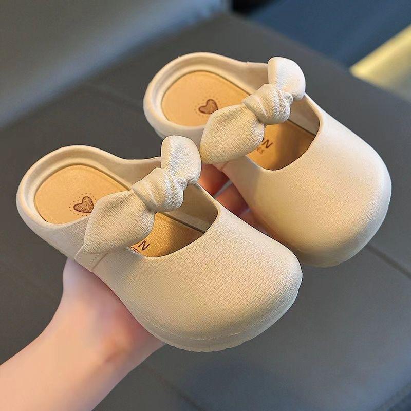 Summer Slippers Children's Flip-flops, Bow-shaped Cool Slippers Cute Girls' Shoes