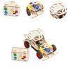 Wooden RC Car Toy Science Kits 3D Puzzle Toys Gift Crafts Handmade Assembly Early Learning Teaching