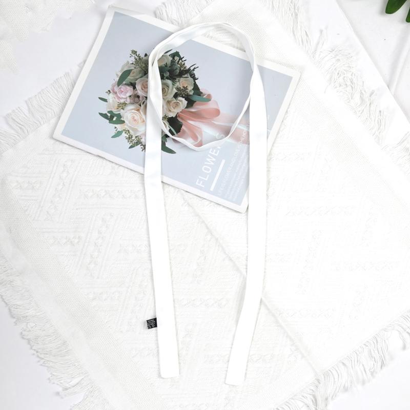 160cm X 2.5cm Women Long Solid Color Skinny Silk-Like Scarf Tie Anti-Wrinkle Carves Wraps Satin Ribbons Headbands Neckerchief