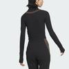 Adidas Future Style Pre Series Slim Fit Long Sleeve T-Shirt Women Tops Black JM2452