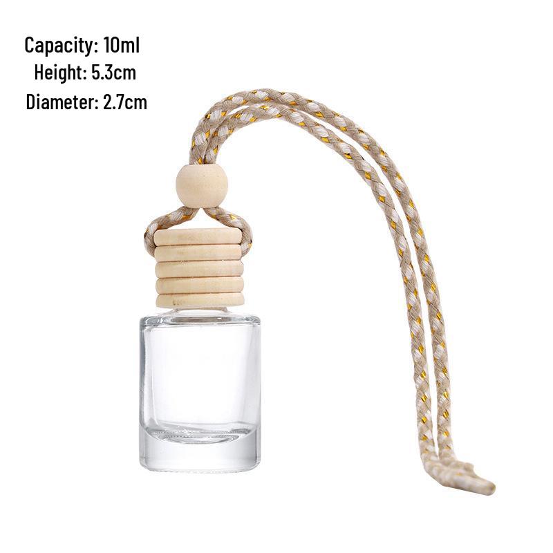 Glass Hanging Car Air Freshener & Essential Oil Diffuser Bottle