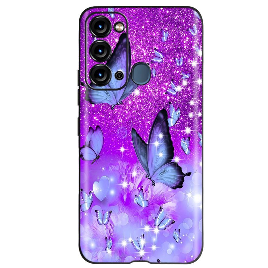 For ITEL Vision 3 Case Fashion Cat Sunflower Phone Cases For Itel S17 S 17 S661W Soft TPU Black Silicone Cover Vision3 Bumper