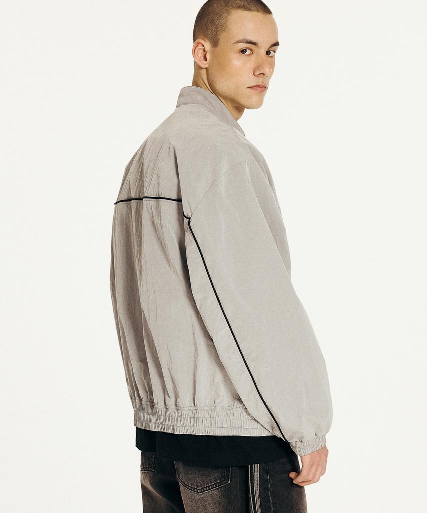 1993Studio Born To Be 90S Nylon Biker Jacket_Gray