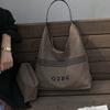 Casual mother and child bag autumn and winter simple canvas bag bag large capacity high sense simple underarm shoulder bag