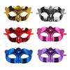 Party Cosplay Props Water Ripple Mask Half Face Carnival Costume Props Masquerade Mask  Masquerade