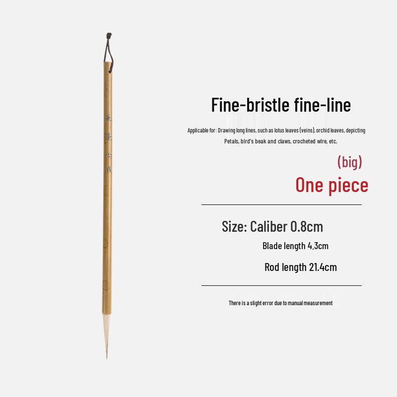 Shinjintai Brush Set: Wolf and Red Hair Brushes for Flower & Bird Freehand, Watercolor, Chinese Painting, Line Drawing, & Small Regular Script.