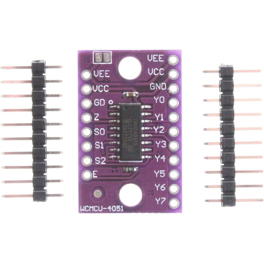 NOYITO 74HC4051 8-Channel-Mux Analog Multiplexer Selector Module
