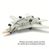 1/72 Scale F-14 Tomcat Fighter Jet Model Kit, Unassembled Military Aircraft Display Toy for Adults & Kids, Perfect Birthday Gift