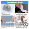 6PCS/12PCS/24PCS Package Strip Anti-slip Stickers Wavy Transparent Bath Tape Sticker Mats Waterproof Stickers Floor  Strips