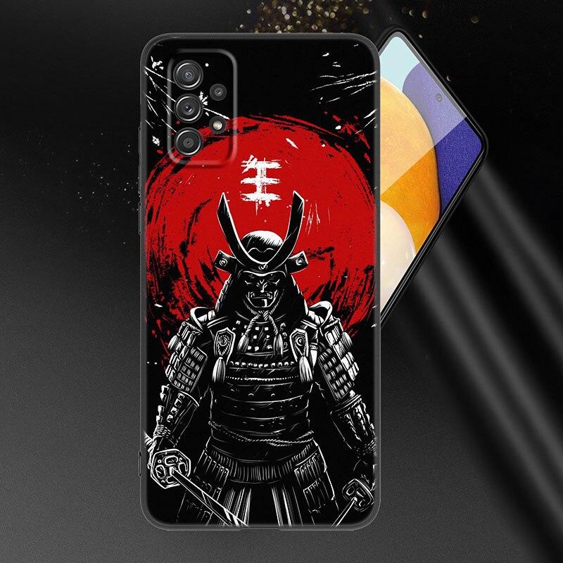 Japanese Samurai Art Phone Case For Samsung Galaxy A21 A30 A50 A52 S A13 A22 A32 4G A23 A33 A53 A73 5G A12 A31 A51 A70 A71 A72