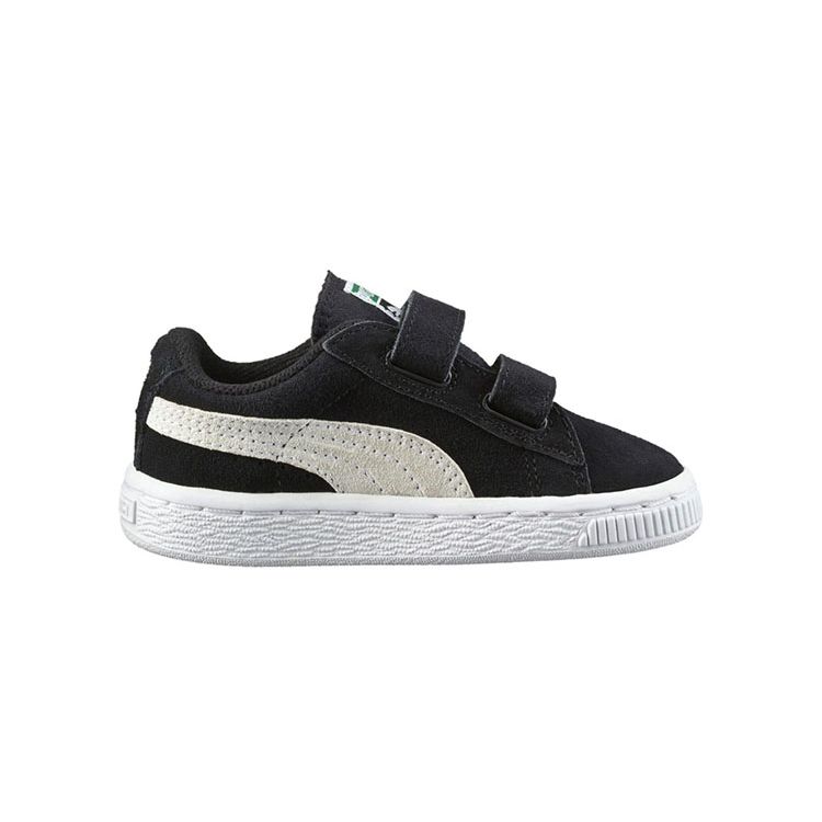 Puma 2 Velcro Pantofi Confortabili cu Top Jos pentru Mers Pantofi Bebeluș Negru Alb 356274-01