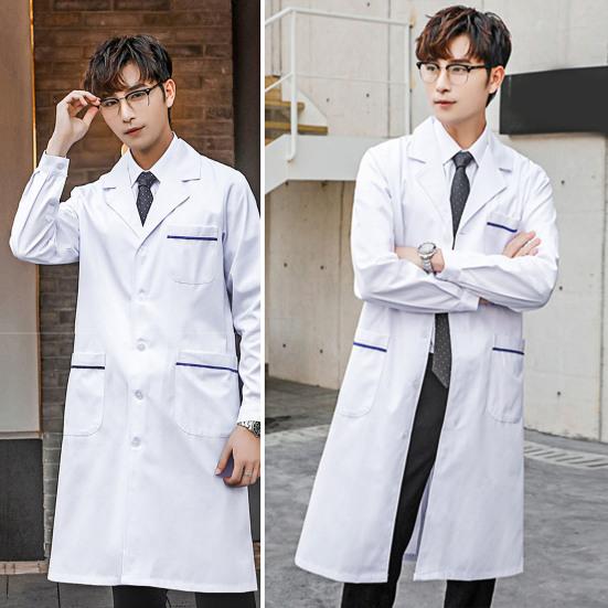 Doctor Wear Thin Style Sweat Absorption Non-pilling Wicking Polyester Summer Thin Laboratory Nurse Uniform Work Wear