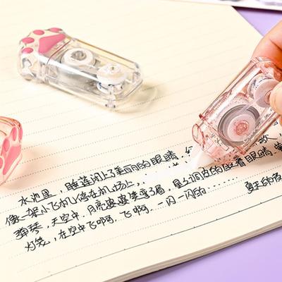 Cute Cat Paw Stationery Set with Eraser Correction Tape Highlighters Sticky Notes Ruler Pencil Box School Office Supplies Cat Lovers Birthday Gift