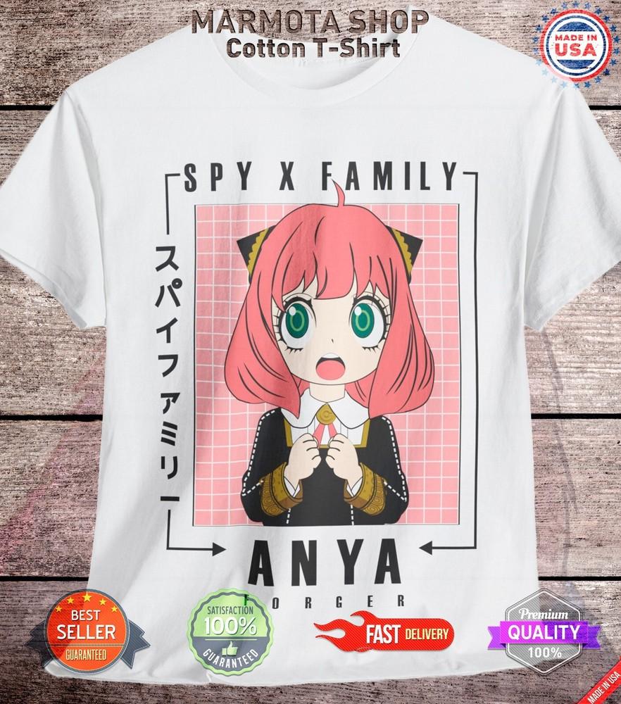 

Spy X Family T-Shirt Anya Forger Yor Loid Anime Japanese Tee Shirt Manga Kawaii 2XL