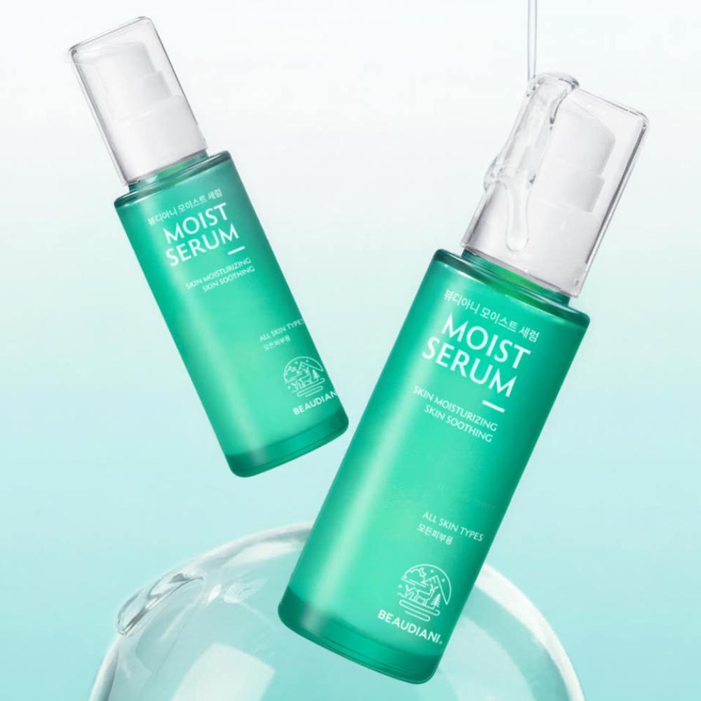 BEAUDIANI Hyaluronic Acid Ampoule Serum 50ml Duo Niacinamide Brightening Deep Hydration Face Serum for Inner Dryness Twin Pack K-Beauty Skincare