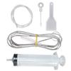 Refrigerator Drain Clean Brush Kit Wash Brush Suction Syringe 115cm Hose Fridge Drain Hole Cleaner Stick Dredge Anti Clogging