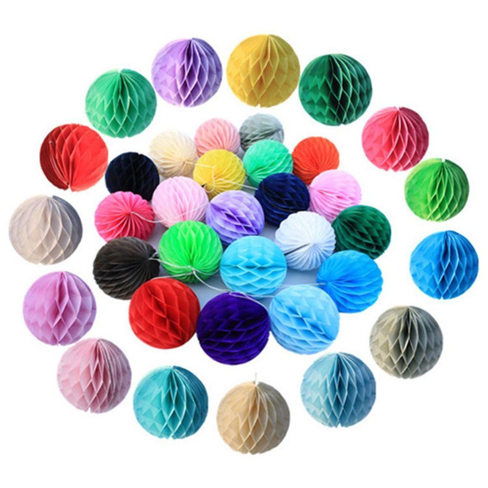 DIY Baby Shower Birthday Wedding Decor Paper Pom Poms Chinese Paper Lantern Honeycomb Balls