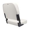 Folding Boat Seat with Backrest Comfortable Foam Padding Low Back Boat Chair for Canoe Pontoon Boat 19x16x14in