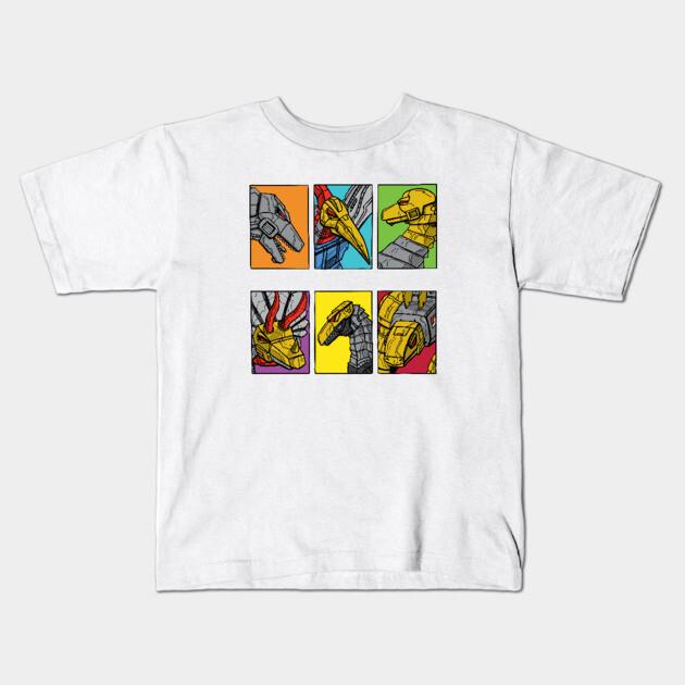 Boys Girls Soft Cotton Graphic Tees Dinos In Boxes T-shirt Breathable Daily School Wear Kids T-Shirts