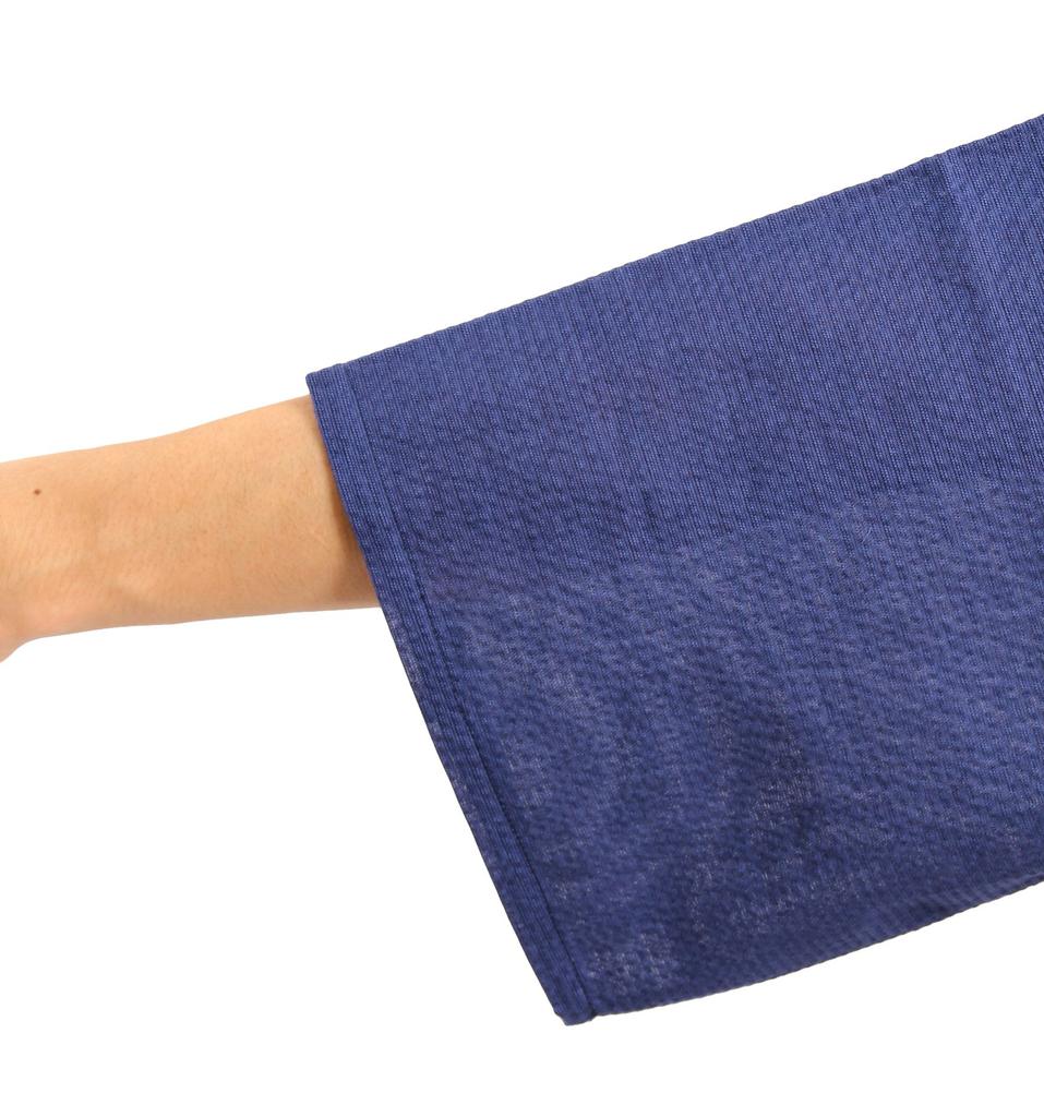 Edoten Men's Shijira-woven Jinbei (5001LNV, LL) - Made In Japan with Thread, Sewn, and Dyed In Japan