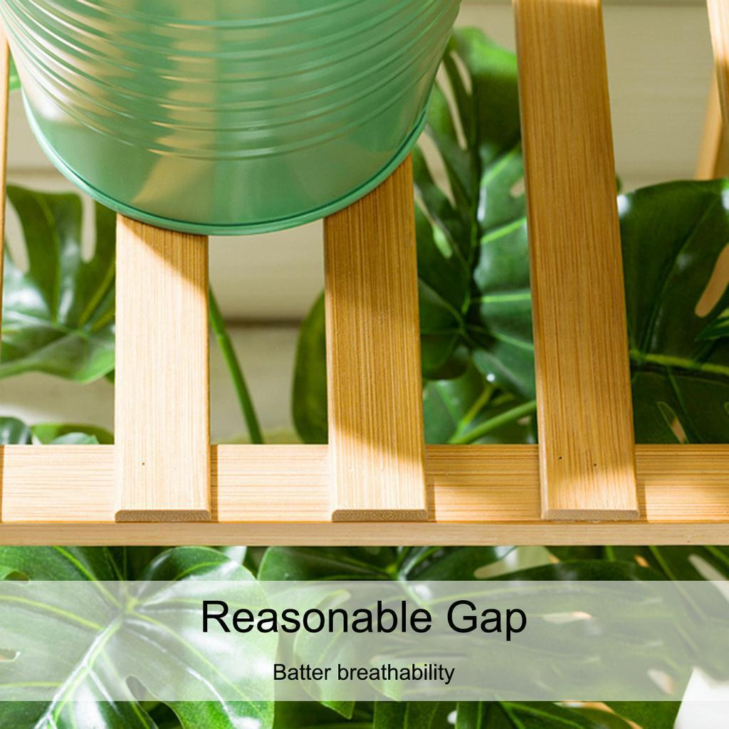 Suporte de Madeira para Flores de Múltiplas Camadas Prateleiras para Plantas Suporte para Plantas e Flores para Exterior Jardim Varanda Prateleiras Suporte para Vasos de Flores Rack Expositor