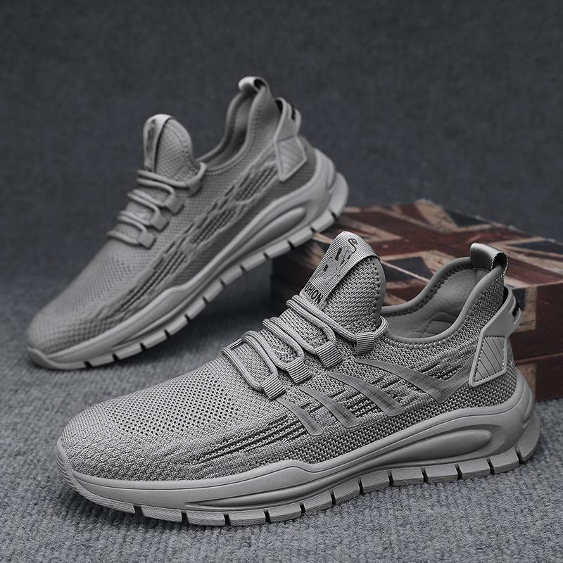 Shoe for Men Summer Mesh Breathability Thick Bottom Outdoor Anti Slip Running Shoes Men Fashion Casual Sports Hiking Shoes 39-44