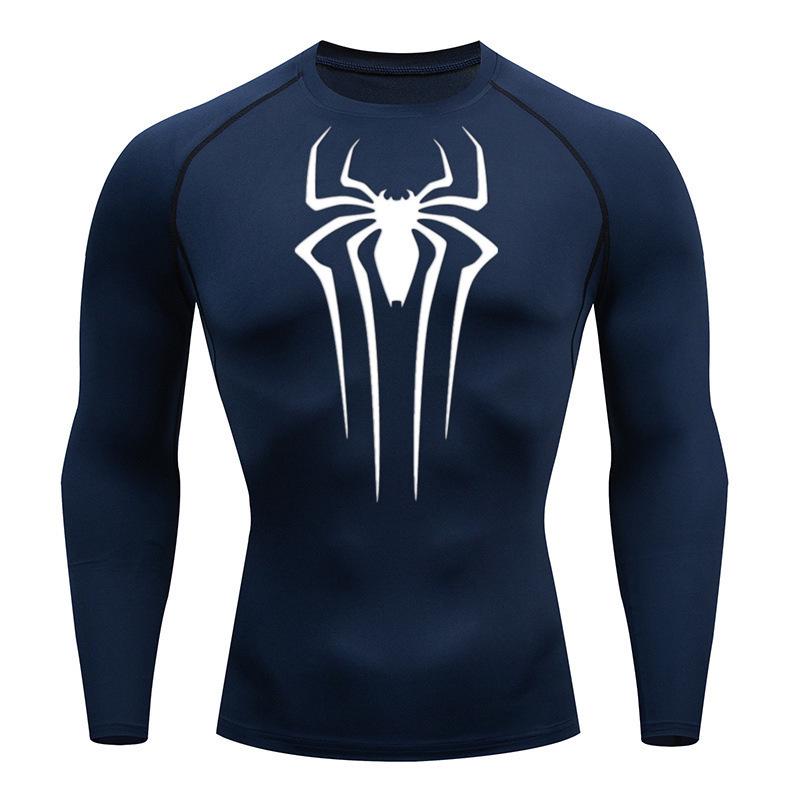 Men s Quick-Dry Compression Crew Neck Snug Fit Sports Tee L