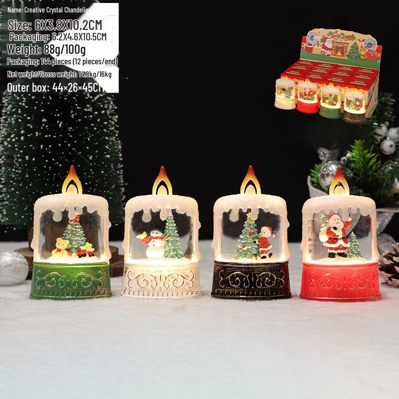 Christmas Crystal Ball Music Box Lantern Ornament