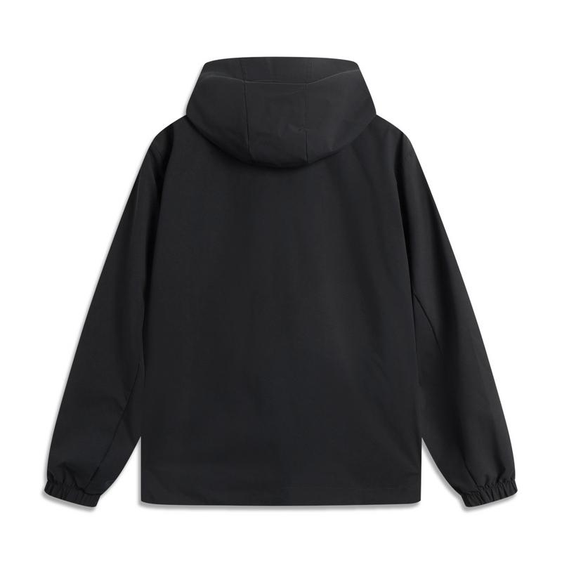 Li Ning Sports Trend Series Casual Comfortable Versatile Windbreaker Men Outerwear Black AFDV973-2