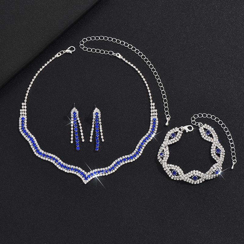 

Изысканный набор колье-серег-браслета с когтевой цепочкой для свадебного платья, банкета, женский подарок