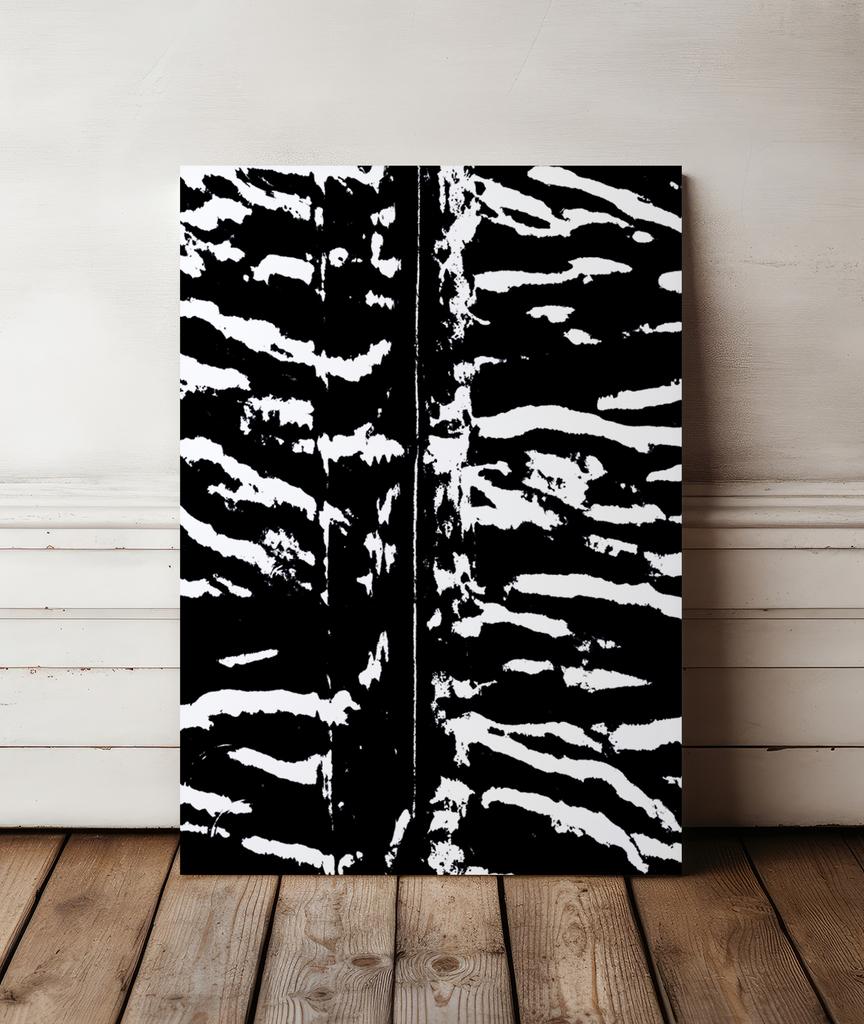 Schwarz-Weiß-Poster Zebra