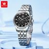 OLEVS Montre Femme Originale Business Automatique Date Étanche Chronographe Haut Luxe Élégante Diamant Montre Quartz Femme