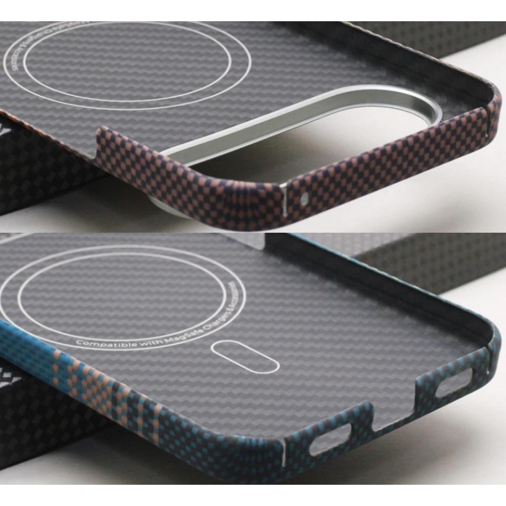 Matte Hartes Kohlefaser-Texturmuster Handyhülle für Google Pixel 10 Pro XL Ultradünne Aramidfaser Magnetisches kabelloses Laden Schutzhülle