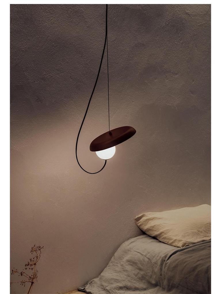 Nordic Minimalist Wabi-Sabi Adjustable Bedside Pendant Lamp