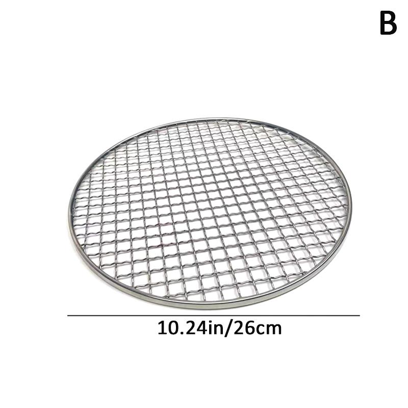 

24/26 см круглая сетка для барбекю из нержавеющей стали решетка для барбекю сетка для кемпинга пикника стойка для еды гриль для барбекю кухонный инструмент аксессуары B